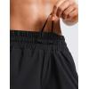 imageCRZ YOGA Dolphin Athletic Shorts for Women 5  Mid Waisted Quick Dry for Running Workout Gym Track with Zip PocketBlack