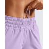 imageCRZ YOGA Dolphin Athletic Shorts for Women 5  Mid Waisted Quick Dry for Running Workout Gym Track with Zip PocketLilac
