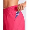 imageCRZ YOGA Dolphin Athletic Shorts for Women 5  Mid Waisted Quick Dry for Running Workout Gym Track with Zip PocketLip Gloss Pink