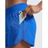 imageCRZ YOGA Dolphin Athletic Shorts for Women 5  Mid Waisted Quick Dry for Running Workout Gym Track with Zip PocketSparkle Blue