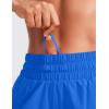 imageCRZ YOGA Dolphin Athletic Shorts for Women 5  Mid Waisted Quick Dry for Running Workout Gym Track with Zip PocketSparkle Blue