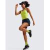 imageCRZ YOGA Dolphin Athletic Shorts for Women 5  Mid Waisted Quick Dry for Running Workout Gym Track with Zip PocketTrue Navy