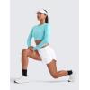 imageCRZ YOGA Dolphin Flat Waist Athletic Shorts for Women 3  High Rise Quick Dry for Running Workout Gym Track with Zip PocketsWhite