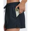 imageCRZ YOGA Drapey 2 in 1 Athletic Shorts for Women  High Waisted V Slit Casual Tennis Running with PocketsTrue Navy