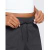 imageCRZ YOGA Lightweight Casual Shorts for Women 35  High Waisted Linerless for Athletic Lounge Hiking with Zip PocketsInk Gray