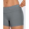 imageCRZ YOGA Naked Feeling Biker Shorts 4  High Waist Yoga Workout Running Gym Spandex WomensDark Carbon