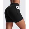 imageCRZ YOGA Secretsculpt Butterlift Biker Shorts Pockets 5  No Front Seam Womens High Waist Workout Booty Scrunch ButtBlack