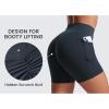 imageCRZ YOGA Secretsculpt Butterlift Biker Shorts Pockets 5  No Front Seam Womens High Waist Workout Booty Scrunch ButtTrue Navy