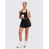 imageCRZ YOGA Softretch 2 in 1 Flowy Shorts for Women  High Waisted Causal Yoga Lounge Workout with PocketsBlack