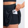 imageCRZ YOGA Softretch 2 in 1 Flowy Shorts for Women  High Waisted Causal Yoga Lounge Workout with PocketsTrue Navy