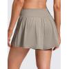 imageCRZ YOGA Softretch 2 in 1 Flowy Shorts for Women  High Waisted Causal Yoga Lounge Workout with PocketsWarm Ash Grey