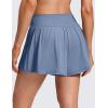 imageCRZ YOGA Softretch 2 in 1 Flowy Shorts for Women  High Waisted Causal Yoga Lounge Workout with PocketsWashed Denim
