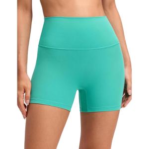 imageCRZ YOGA Butterluxe No Front Seam Biker Shorts 4  High Waisted Lounge Pilates Workout Athletic Womens Buttery SoftAtlantis Green