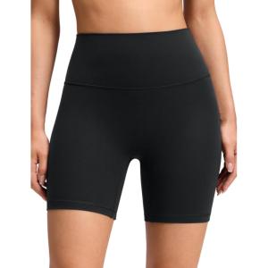 imageCRZ YOGA Butterluxe No Front Seam Biker Shorts 6  High Waisted Lounge Pilates Workout Athletic Womens Buttery SoftBlack