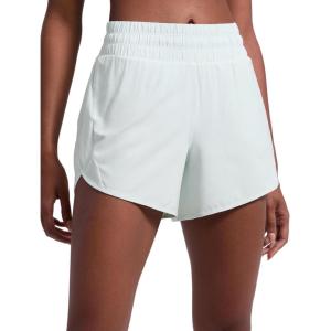 imageCRZ YOGA Dolphin Athletic Shorts for Women 5  Mid Waisted Quick Dry for Running Workout Gym Track with Zip PocketOcean Air