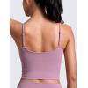 imageCRZ YOGA Butterlift Adjustable U Back Crop Tank Tops for Women  Padded Camisole Scoop Neck Workout Longline Sports BrasLight Lavender