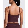 imageCRZ YOGA Butterlift Adjustable U Back Crop Tank Tops for Women  Padded Camisole Scoop Neck Workout Longline Sports BrasRipe Plum