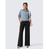 imageCRZ YOGA Butterlift Wide Leg Pants Pockets 293133  High Waisted Yoga Lounge Buttery Soft Comfy Casual WomensBlack