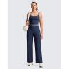 imageCRZ YOGA Butterlift Wide Leg Pants Pockets 293133  High Waisted Yoga Lounge Buttery Soft Comfy Casual WomensClub Blue