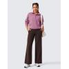 imageCRZ YOGA Butterlift Wide Leg Pants Pockets 293133  High Waisted Yoga Lounge Buttery Soft Comfy Casual WomensHot Fudge Brown