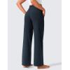 imageCRZ YOGA Butterlift Wide Leg Pants Pockets 293133  High Waisted Yoga Lounge Buttery Soft Comfy Casual WomensTrue Navy