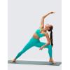 imageCRZ YOGA Butterluxe VNeck Sports Bras for Women  Adjustable Thin Straps Padded Yoga Top Basic Wireless CamisoleTropics Teal