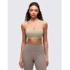 imageCRZ YOGA Butterluxe Y Back Sports Bras for Women  Padded Racerback Low Impact Spaghetti Thin Strap Workout Yoga TopOak