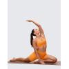 imageCRZ YOGA Butterluxe Y Back Sports Bras for Women  Padded Racerback Low Impact Spaghetti Thin Strap Workout Yoga TopTiger Orange
