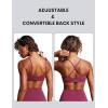 imageCRZ YOGA DDD Scoop Neck Bikini Tops for Women  Padded Adjustable Spaghetti Straps Bathing Swimsuit Sports BraFuchsia