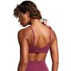 imageCRZ YOGA DDD Scoop Neck Bikini Tops for Women  Padded Adjustable Spaghetti Straps Bathing Swimsuit Sports BraFuchsia