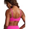 imageCRZ YOGA DDD Scoop Neck Bikini Tops for Women  Padded Adjustable Spaghetti Straps Bathing Swimsuit Sports BraHibiscus Purple