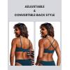imageCRZ YOGA DDD Scoop Neck Bikini Tops for Women  Padded Adjustable Spaghetti Straps Bathing Swimsuit Sports BraInsignia Blue