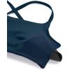 imageCRZ YOGA DDD Scoop Neck Bikini Tops for Women  Padded Adjustable Spaghetti Straps Bathing Swimsuit Sports BraInsignia Blue