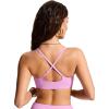 imageCRZ YOGA DDD Scoop Neck Bikini Tops for Women  Padded Adjustable Spaghetti Straps Bathing Swimsuit Sports BraVita Pink