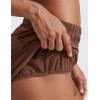 imageCRZ YOGA Dolphin Athletic Shorts for Women 5  Mid Waisted Quick Dry for Running Workout Gym Track with Zip PocketCoffee Brown