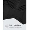 imageCRZ YOGA High Waisted Dolphin Board Shorts for Women 25  Quick Dry Swim Beach Bathing Suit Bottoms with LinerBlack