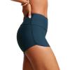 imageCRZ YOGA High Waisted Dolphin Board Shorts for Women 25  Quick Dry Swim Beach Bathing Suit Bottoms with LinerInsignia Blue