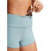 imageCRZ YOGA High Waisted Dolphin Board Shorts for Women 25  Quick Dry Swim Beach Bathing Suit Bottoms with LinerLight Grayish Blue