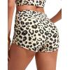 imageCRZ YOGA High Waisted Dolphin Board Shorts for Women 25  Quick Dry Swim Beach Bathing Suit Bottoms with LinerPrimulin Leopard Print