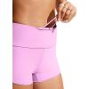 imageCRZ YOGA High Waisted Dolphin Board Shorts for Women 25  Quick Dry Swim Beach Bathing Suit Bottoms with LinerVita Pink