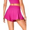 imageCRZ YOGA High Waisted Flowy Board Shorts for Womens  Swim Beach Skirt Skorts Bathing Swimsuit Bottoms with LinerHibiscus Purple