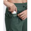 imageCRZ YOGA Lightweight Workout Joggers for Women 26285305  Outdoor Running Casual Pants with PocketsDark Forest Green