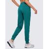 imageCRZ YOGA Lightweight Workout Joggers for Women 26285305  Outdoor Running Casual Pants with PocketsGreen Jade