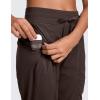 imageCRZ YOGA Lightweight Workout Joggers for Women 26285305  Outdoor Running Casual Pants with PocketsHot Fudge Brown