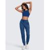 imageCRZ YOGA Lightweight Workout Joggers for Women 26285305  Outdoor Running Casual Pants with PocketsPitch Blue