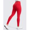 imageCRZ YOGA Matte Thermal Fleece Lined Leggings 28  Casual Lounge Workout Womens Yoga Full Length Pants Winter WarmAurora Red