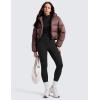imageCRZ YOGA Matte Thermal Fleece Lined Leggings 28  Casual Lounge Workout Womens Yoga Full Length Pants Winter WarmBlack