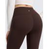 imageCRZ YOGA Matte Thermal Fleece Lined Leggings 28  Casual Lounge Workout Womens Yoga Full Length Pants Winter WarmHot Fudge Brown