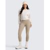 imageCRZ YOGA Matte Thermal Fleece Lined Leggings 28  Casual Lounge Workout Womens Yoga Full Length Pants Winter WarmOak