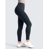 imageCRZ YOGA Matte Thermal Fleece Lined Leggings 28  Casual Lounge Workout Womens Yoga Full Length Pants Winter WarmTrue Navy